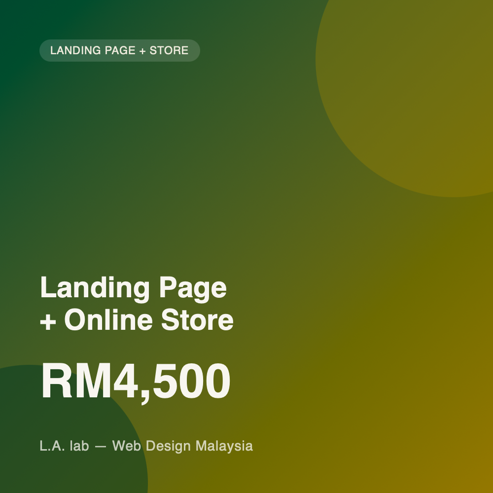 Landing Page + Online Store